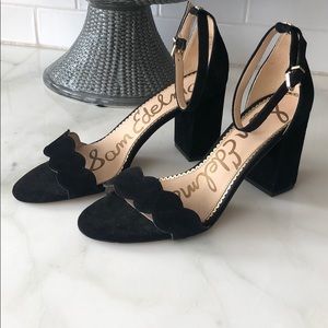 Sam Edelman black suede heels